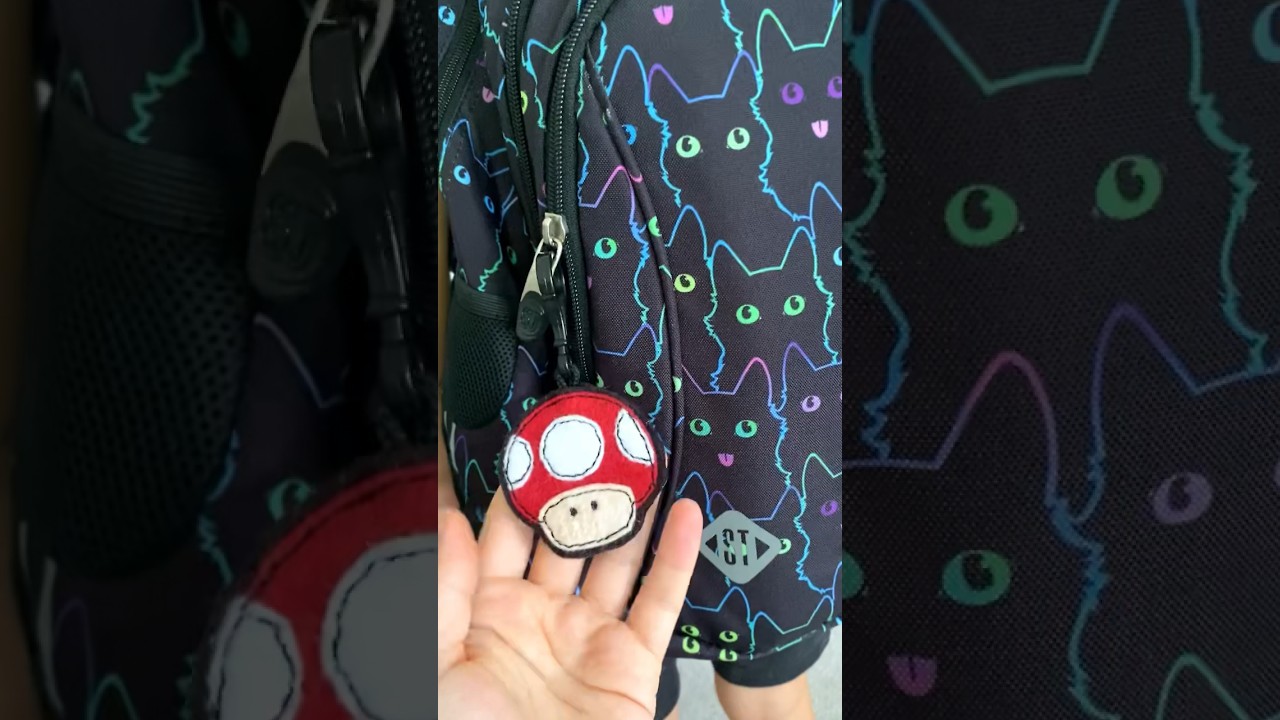 Super Mario Felt Mushroom Keychain DIY Tutorial