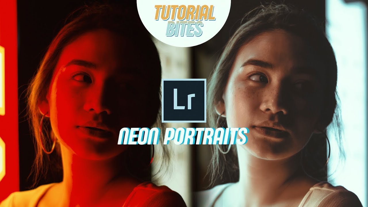 HOW TO EDIT NEON PORTRAITS IN LIGHTROOM | Tutorial Bites