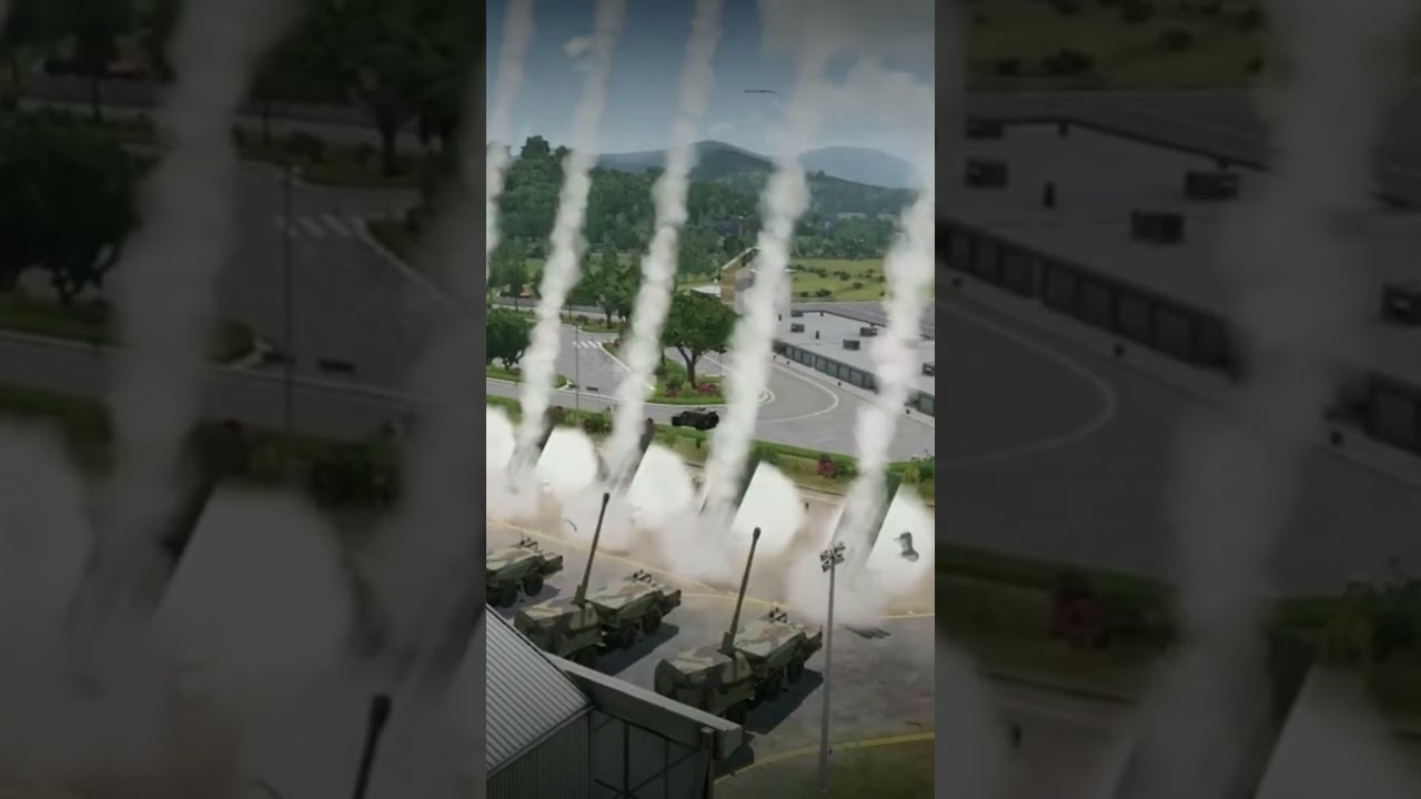 250 Iranian Fattah Missiles Destroy US Military Base in Israel #arma3  #military