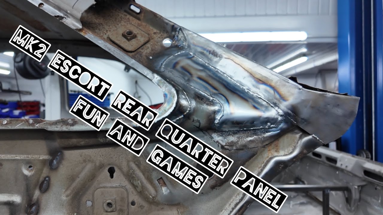 MK2 Escort Rally Prep Part 11 rear quarter removal, and repair of inner quarter