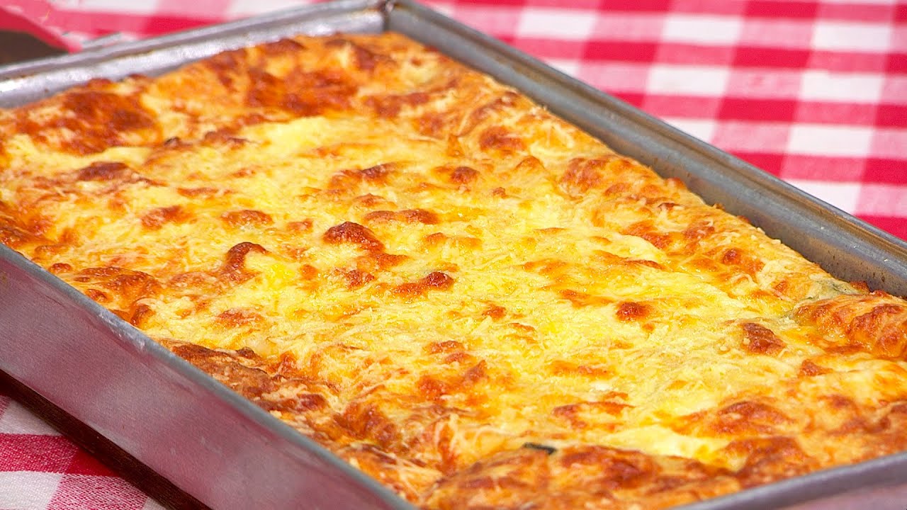 Pastel de vegetales con masa licuada