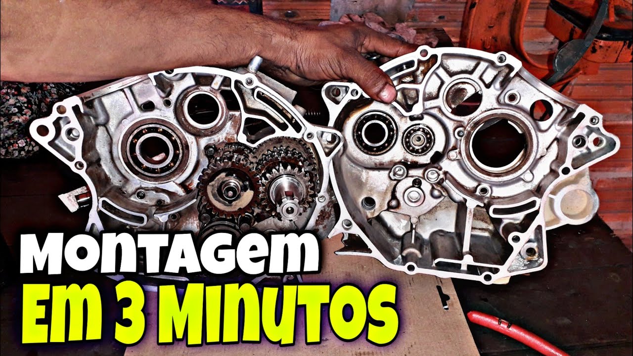 Montagem Completa do Motor Da YBR 2002, Em 3 Minutos.