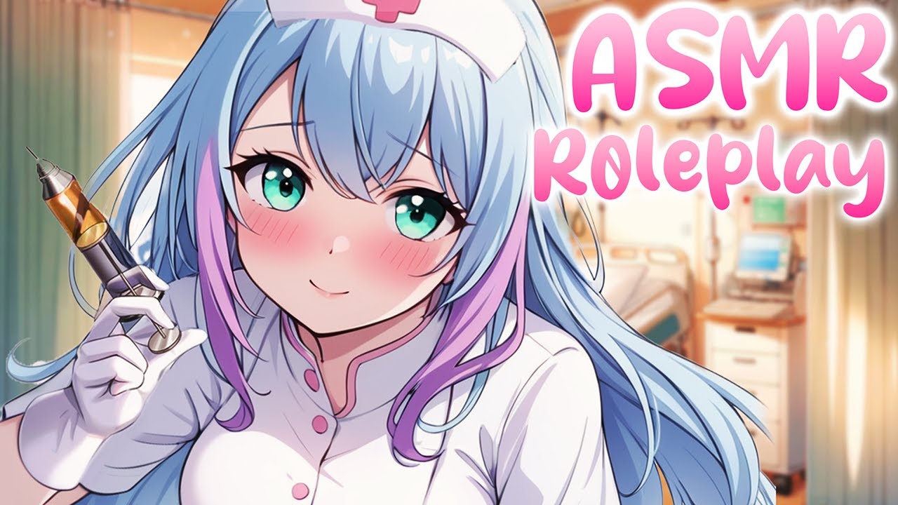 [ASMR 3dio] Sweet Nurse medical exam ❤ (ear cleaning, massage, whispers)