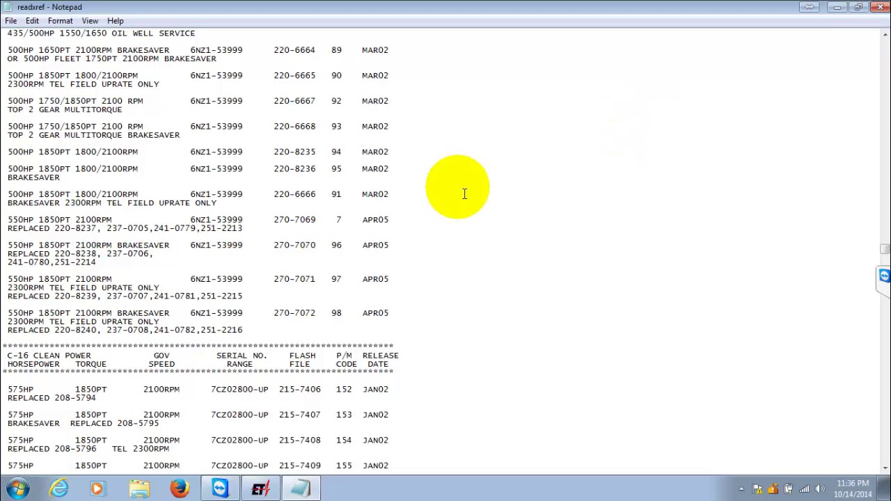ET CATERPILLAR ECM Flash