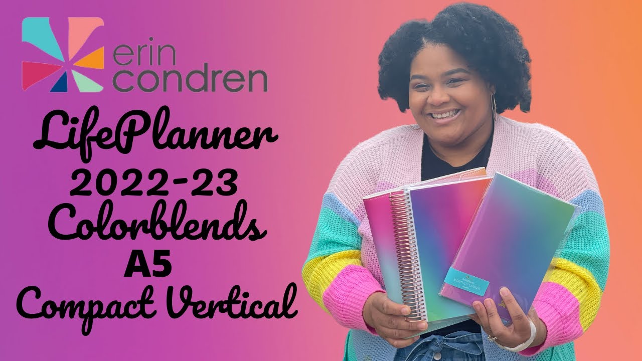 2022-23 Erin Condren Compact Vertical  LifePlanner | Chloetry Plans