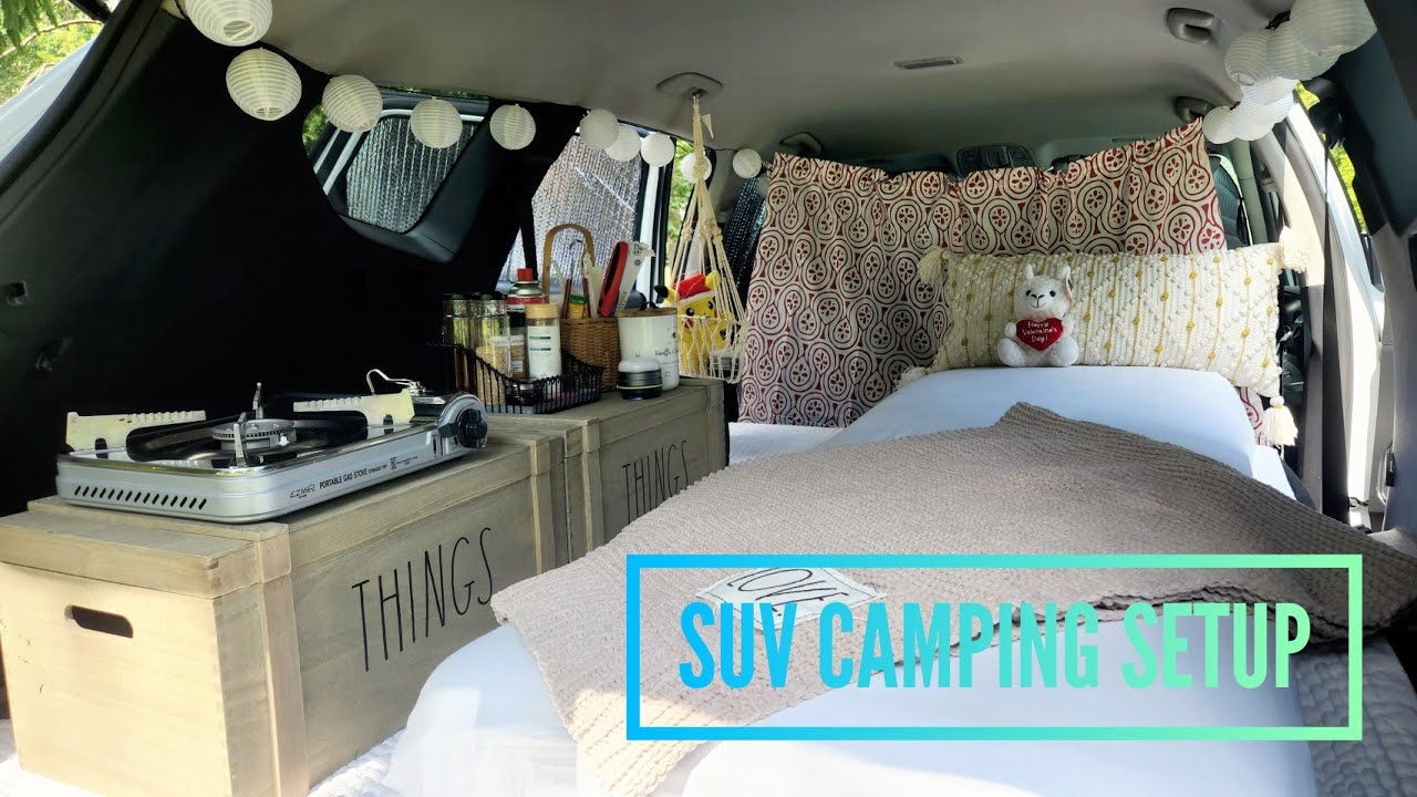 🚘🚙 No Build SUV Camper Conversion | 2020 HYUNDAI SANTA FE Camping Setup