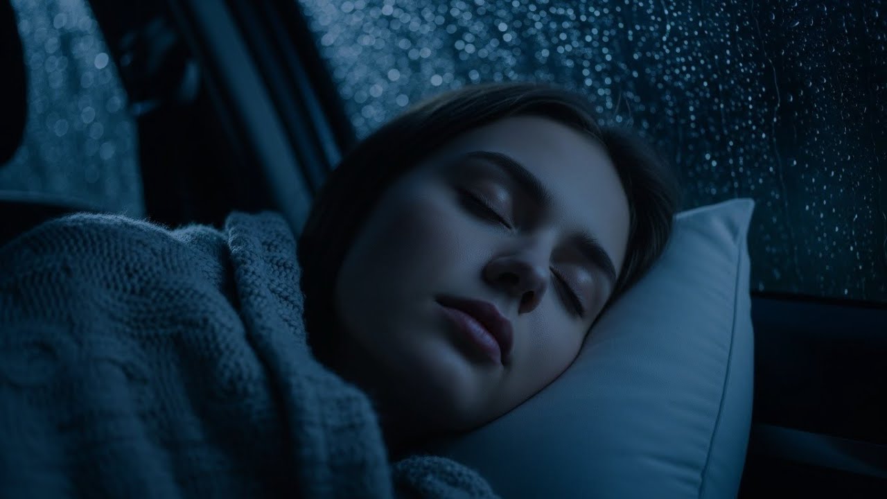 Heavy Rain Outside the Car | Cozy Sleep Rain Sounds All Night