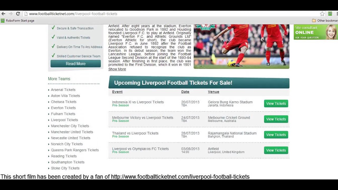 Consideration in Buying Liverpool Football Tickets