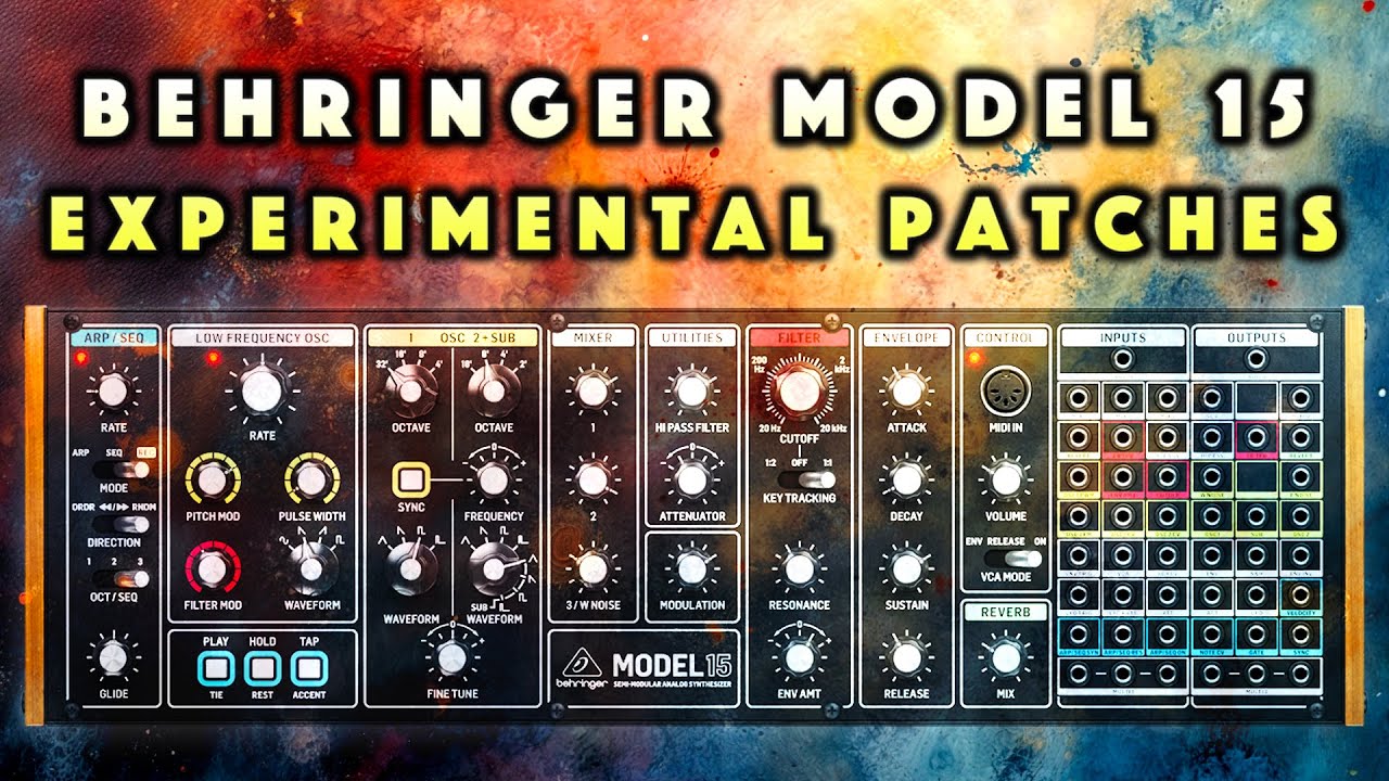 50 Experimental Behringer Model 15 Patches. Sound Demo