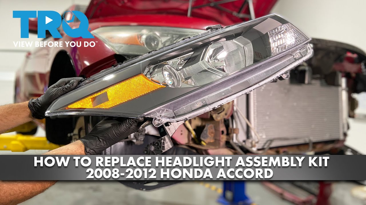 Как заменить комплект фар в сборе на Honda Accord 2008-2012