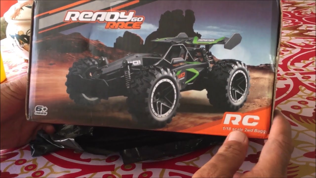 Unboxing rc buggy murahan 1:18 ready go race 2WD