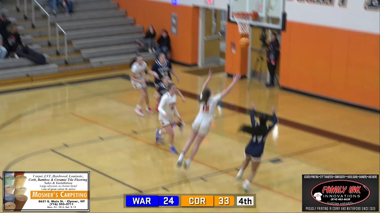 Girls Basketball: Corry Beavers vs Warren Dragons