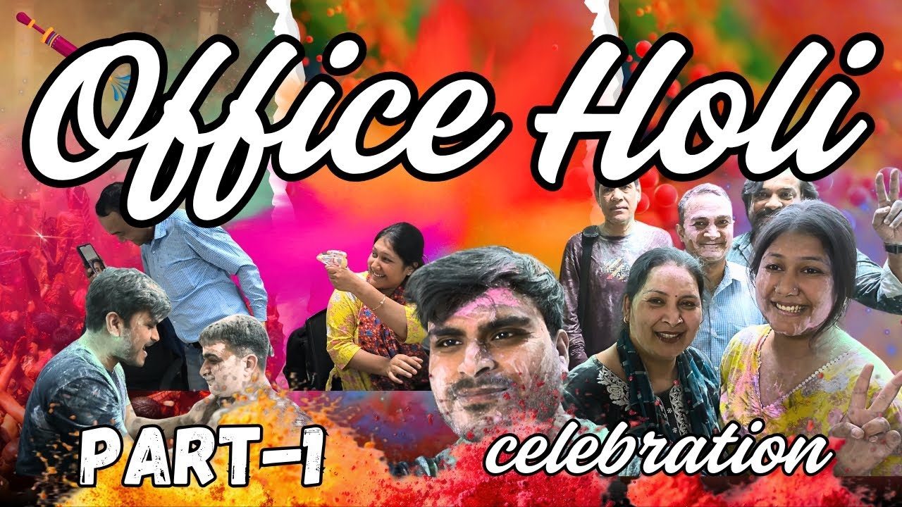 Office Holi Part 1 || Daily Vlog || #dailyvlog #holi #officevlog #holicelebration #festival 