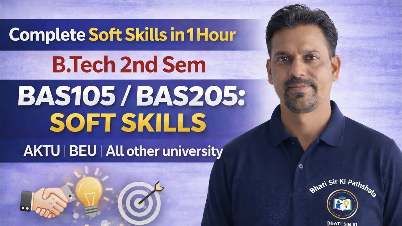 AKTU Soft Skills | BAS105 | Top 20 Important Questions | Exam Oriented