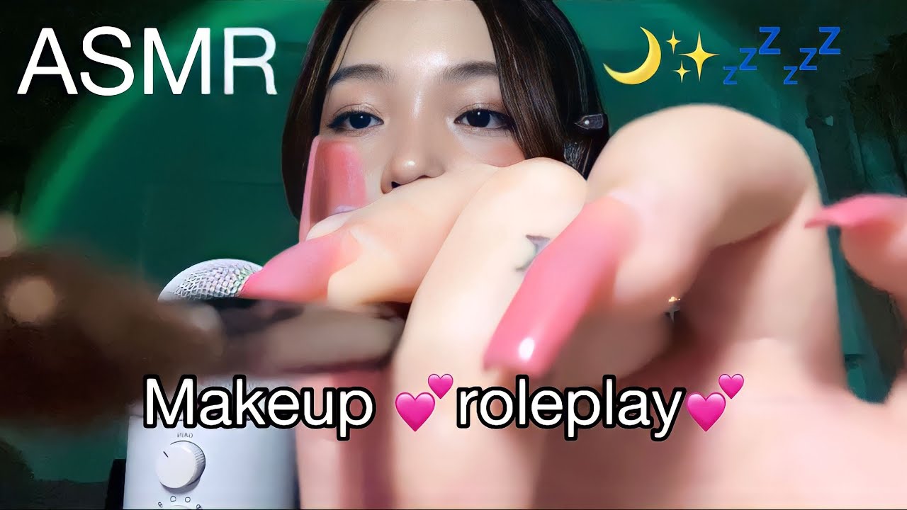 ASMR ✨roleplay✨Makeup Cho Em!💗🫶🏻 - personal attention, mouthsound, massage, brushing…| Deadzonnne