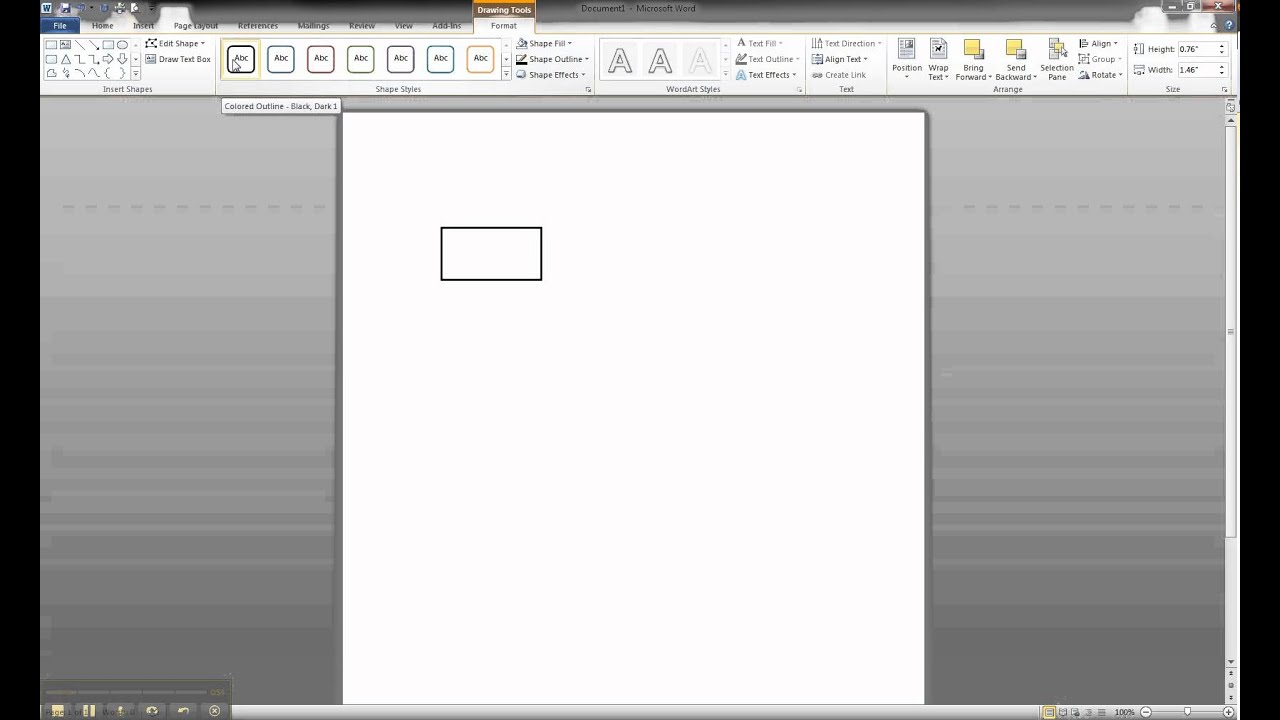 ER Diagram in MS Word Part 1 - Creating A Strong Entity