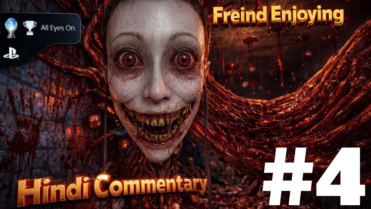 👻 My Friend Enjoying EYES The Horror Mobile Game 😭🔥 | हिंदी Commentary | Horror Turned Into Comedy