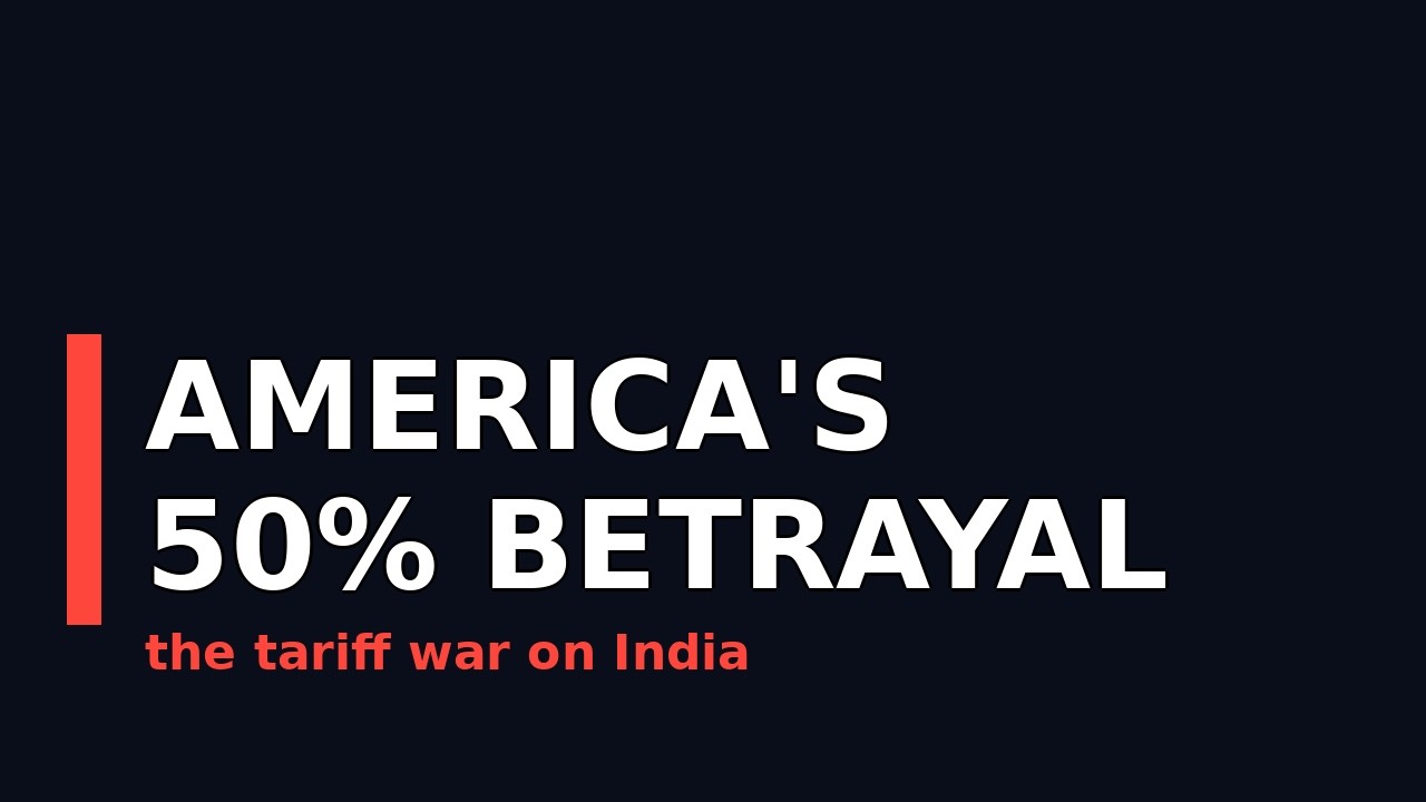 How America Lost Its Best Ally: The 50% Tariff War on India