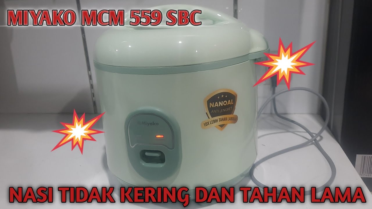 Review Rice Cooker Miyako MCM-559 SBC Nasi Tidak Mudah Basi dan Tidak Cepat Kering #miyako