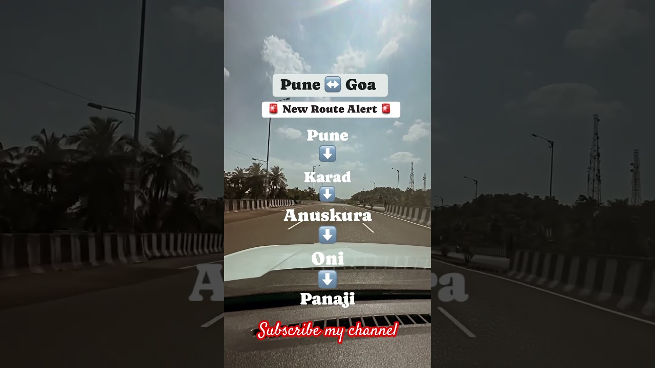 New Route Pune to Goa || Very Less Traffic || #ytviral #new #vlog #life #travelvlog #goa #pune #car