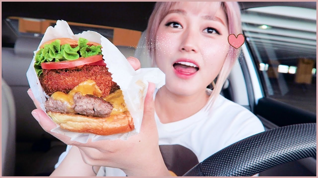 CAR MUKBANG#3 - Shake~shake~ Shake Shack Mukbang + mini haul | KEEMI★