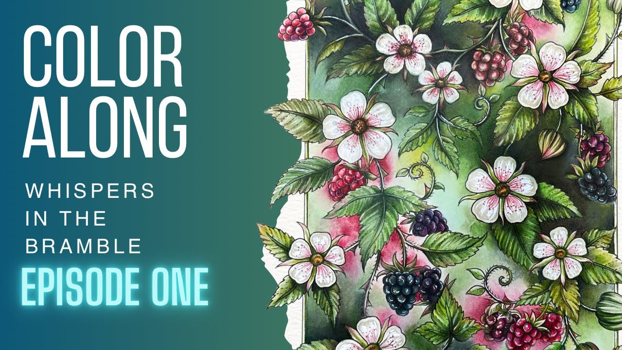 🍃Whispers in the Bramble | Ep.1 Berries | Wonderful Wildflowers | Colored Pencils | Shirley Yao