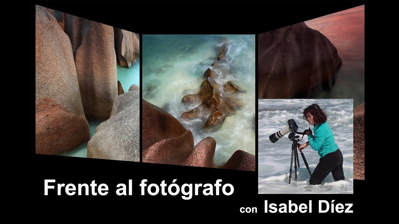 Frente al fotógrafo con Isabel Díez