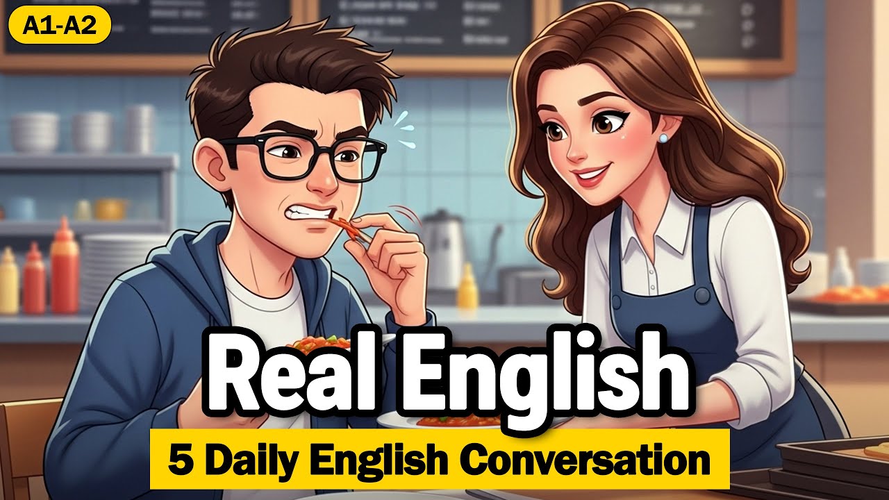 5 Daily English Conversations for Beginners (A1–A2) | Real Life English Practice
