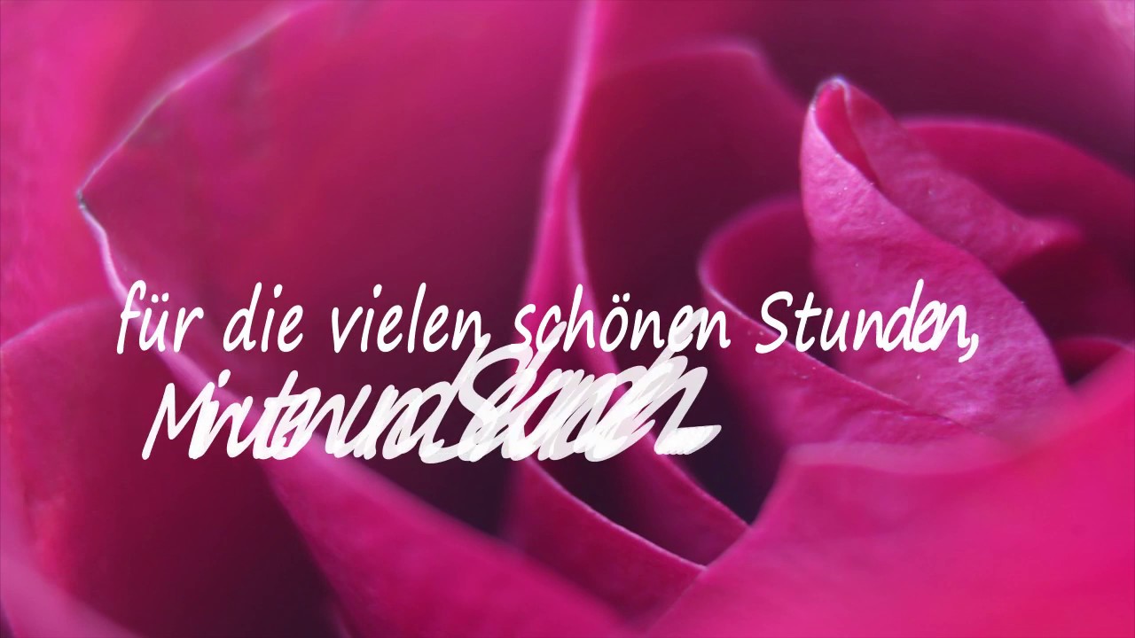 Zum Jahrestag, ich liebe Dich .....