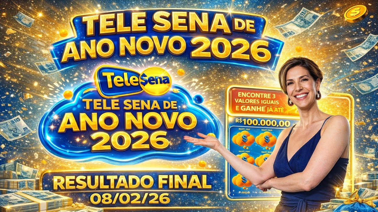RESULTADO FINAL TELE SENA ANO NOVO 💥 08/02/26 💰