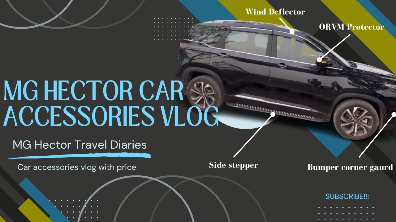 MG Hector Car Accessories || All accessories with prices || 4k || In Hindi || #vlog #mghector