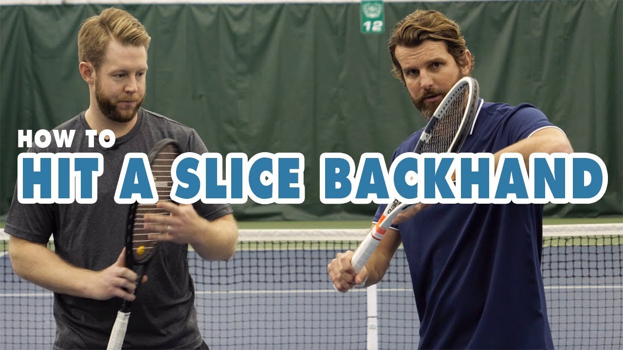 HOW TO Hit A SLICE Backhand - Tennis Lesson