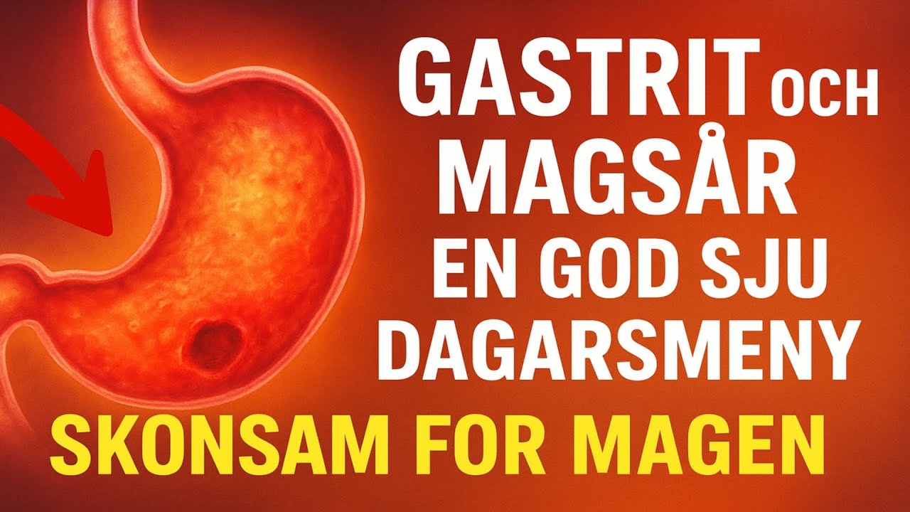 Gastrit och mags&aring;r: En god sjudagarsmeny &ndash; skonsam f&ouml;r magen 🍲