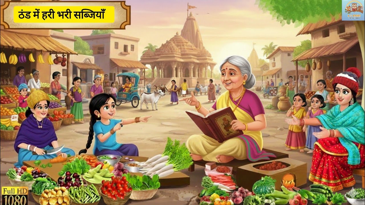 ठंड में हरी-भरी सब्जियों की रसोई | Winter Special Fresh Veggies Story | Hindi Kahaniyan