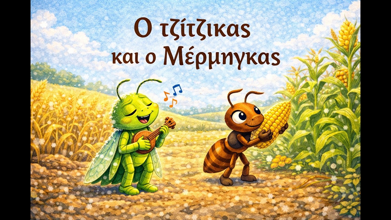 Ο τζίτζικας και ο Μέρμηγκας - Mύθοι του Αισώπου