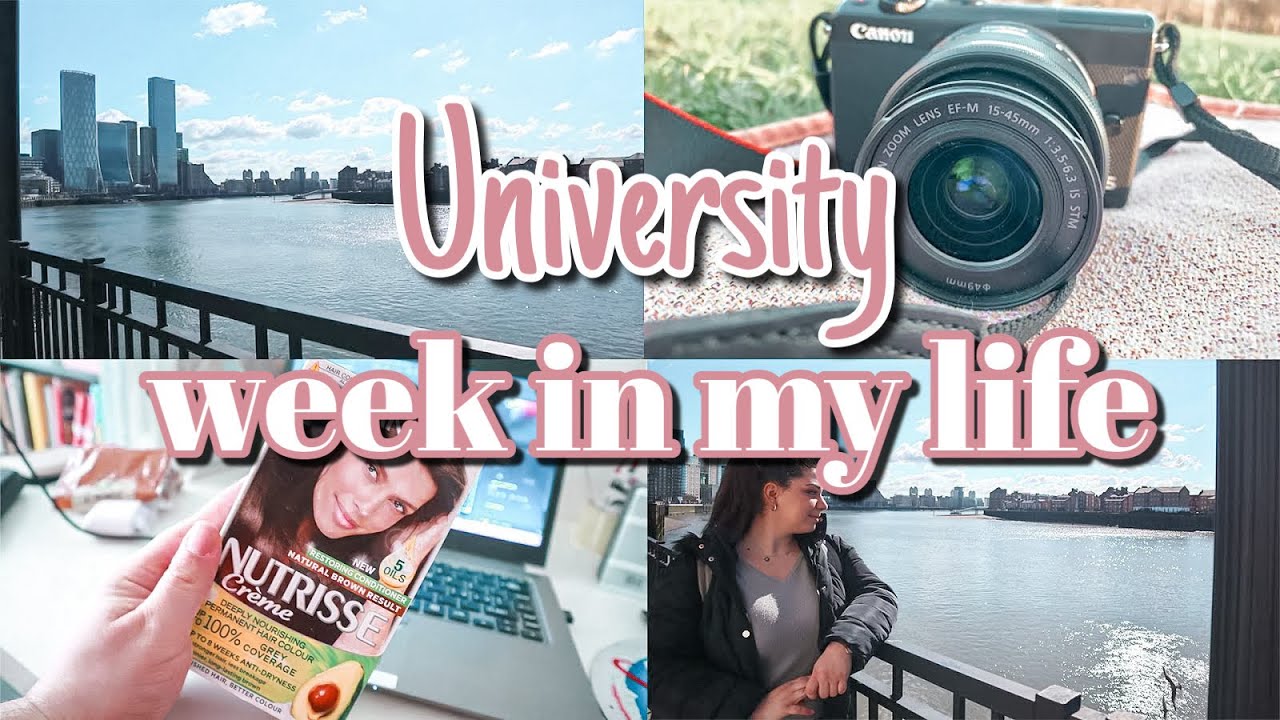A university week in my life in London | dying my hair, getting the Canon Eos M100, studying | LSBU