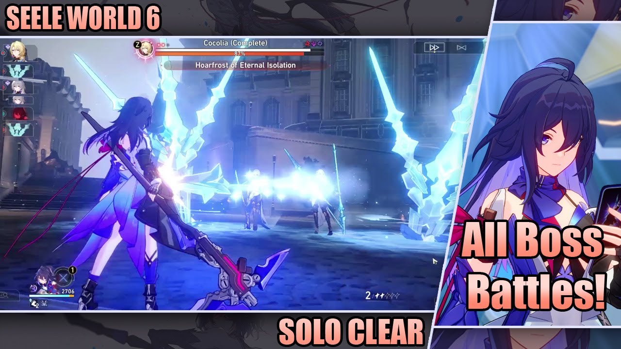 World 6 Solo Clear 'Seele' All Boss Battles/Blessings | Honkai: Star Rail