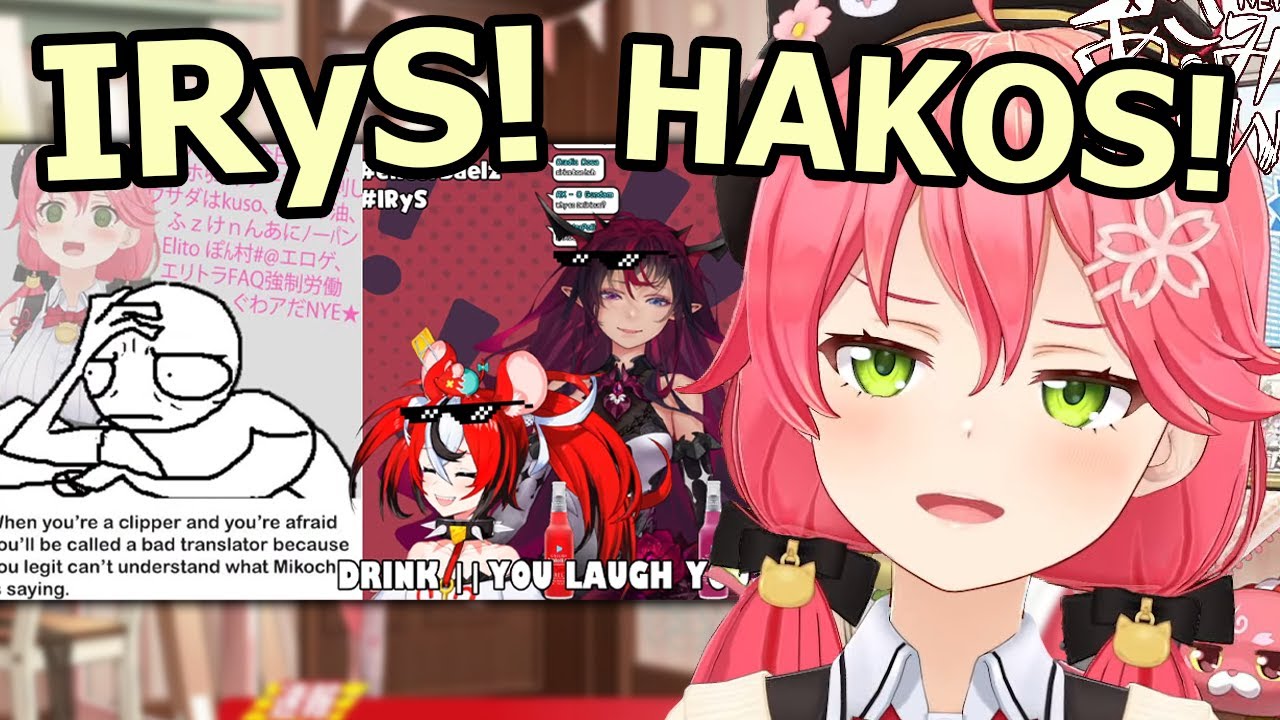 Miko watches a clip of Bae and Irys making fun of her 