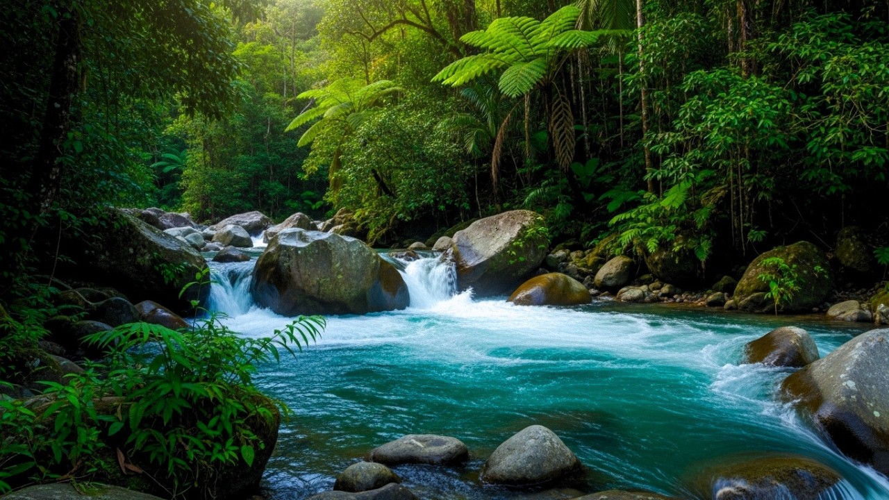 Natural River Flow Sounds for Insomnia Relief
