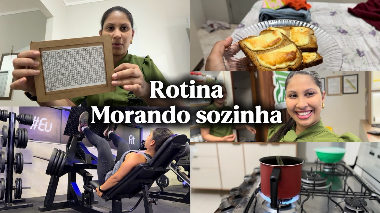 Rotina produtiva morando SOZINHA, acordando 4:40 am, treino, trabalho clt, faculdade 🏠😮‍💨✨