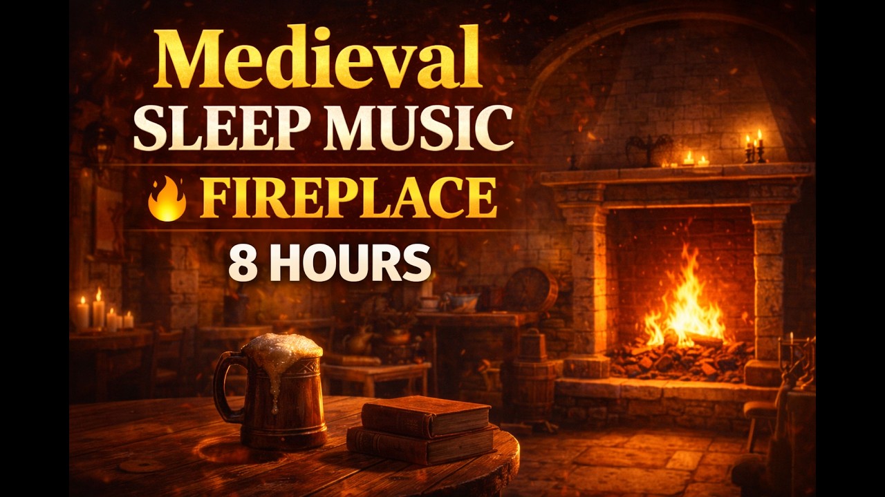 Medieval Tavern Ambience 🍺 | 8 Hours Deep Sleep Fantasy Music for RPG & Relaxing
