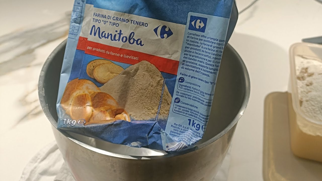 Pizza in Teglia Romana con Planetaria Keenwood e farina Manitoba del Supermercato (Parte 1 impasto)