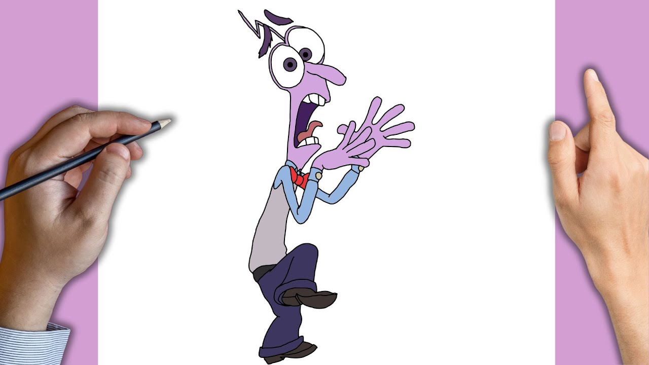 Como Desenhar Medo de Divertidamente 2 Passo a Passo