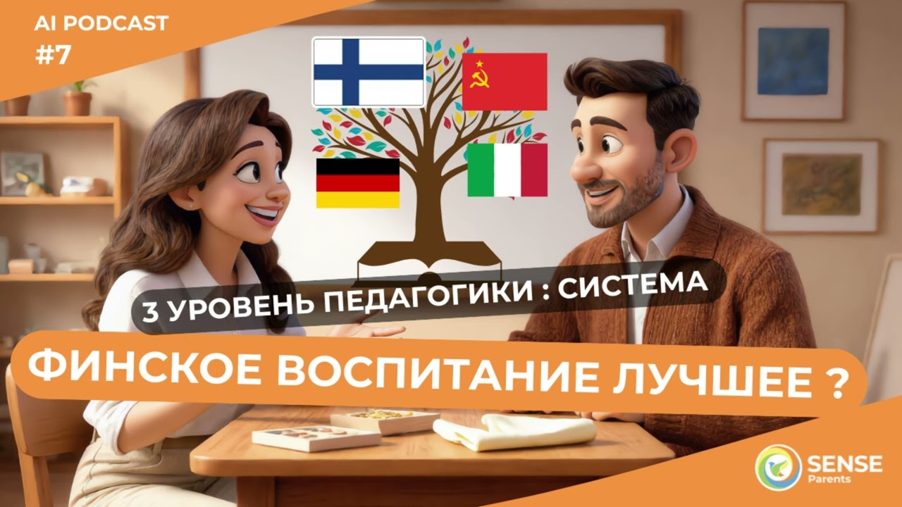 Финская педагогическая система лучшая в мире? AI-подкаст Sense Parents (внутри баги – извините)