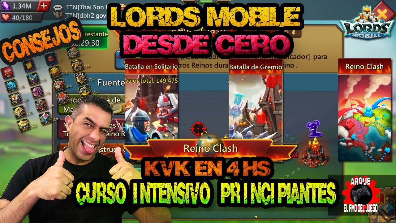 CONSEJOS PARA HACER KVK en 4HS RECOLECTANDO LORDS MOBILE