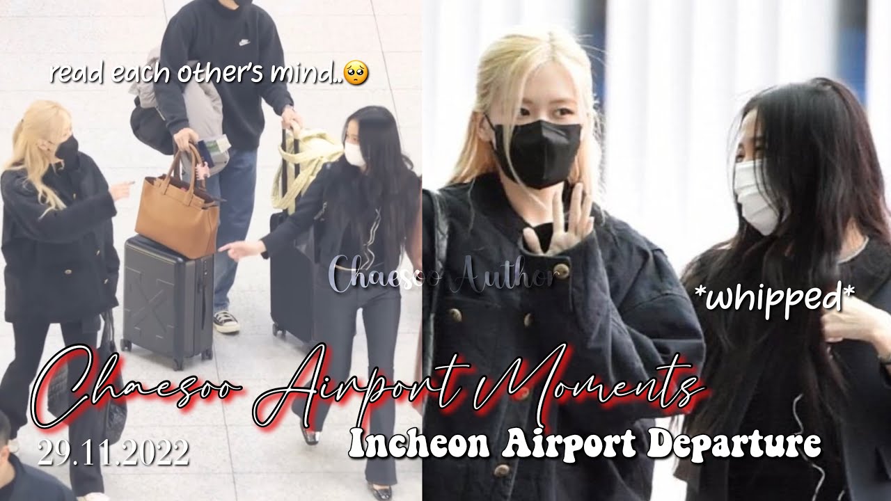 Chaesoo being lowkey at Incheon Airport 🫣🥺