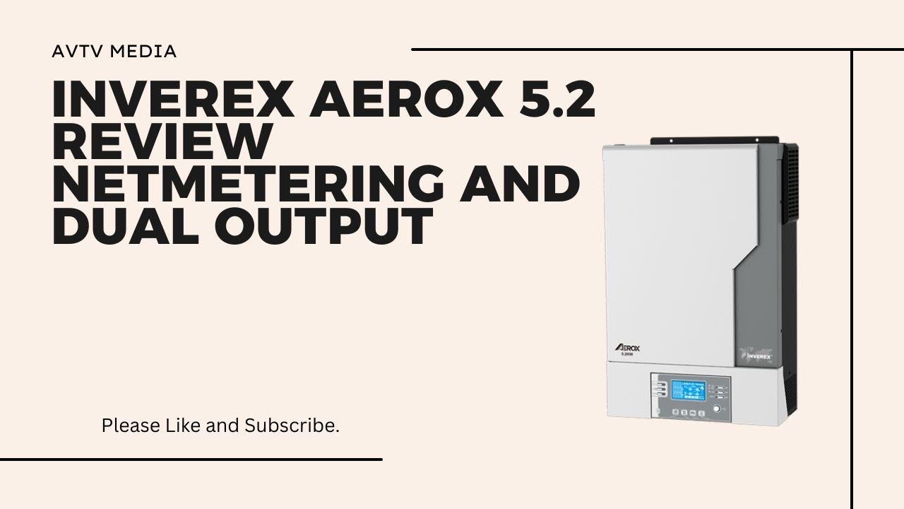 Inverex Areox 5.2kw Solar Inverter Netmetering with dual output