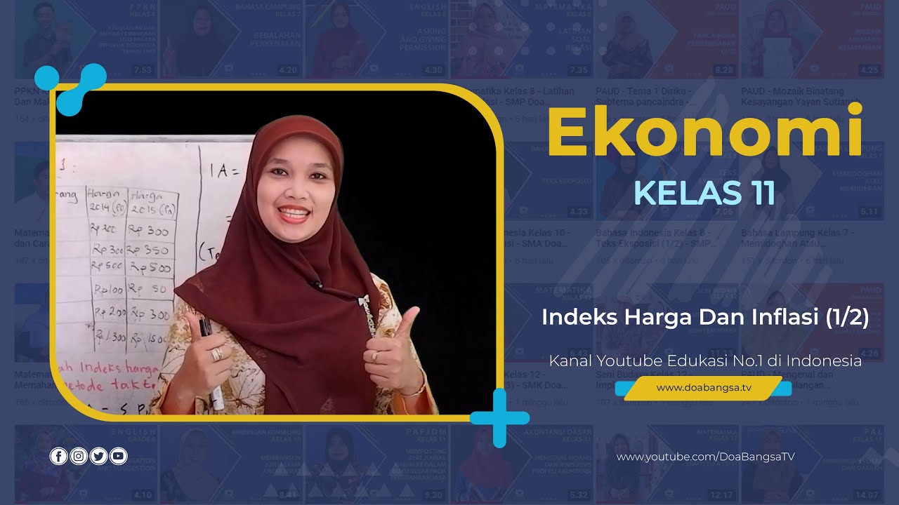 Ekonomi Kelas 11 - Indeks Harga Dan Inflasi (1/2) - SMA Doa Bangsa | Meri Merliana