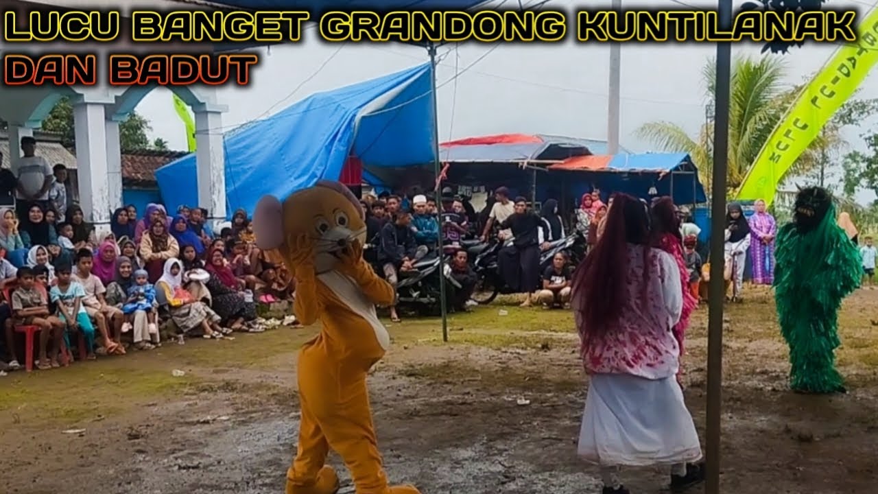 LUCU BANGET|| PENAMPILAN BADUT DAN GRANDONG KUNTILANAK @singoagung 