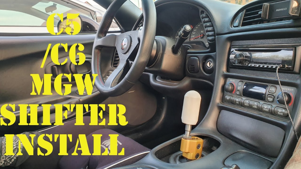 New MGW shifter for the C5Z!(How to install C5 / C6 Corvette MGW shifter)